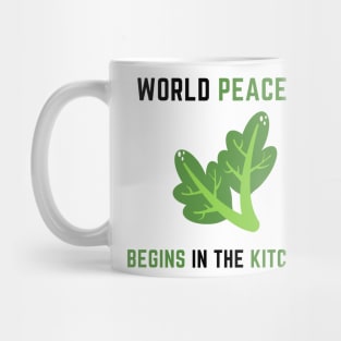 World peace begins in the kitchen Mug